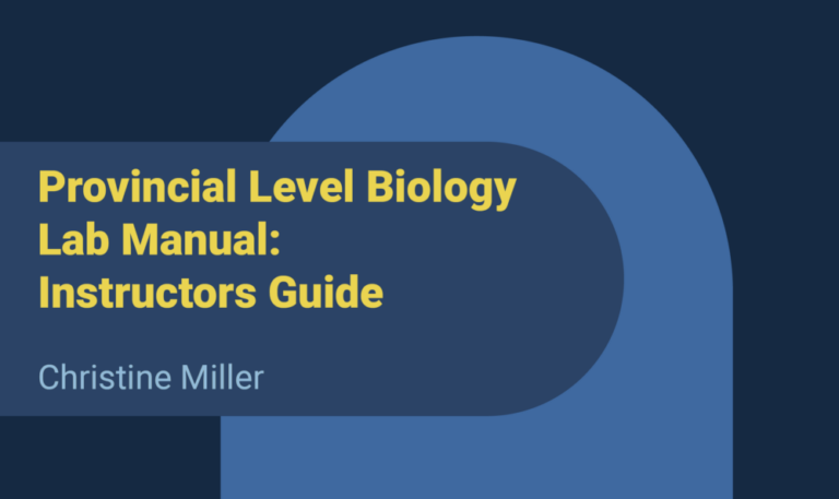 Provincial Biology Instructor Lab Guide