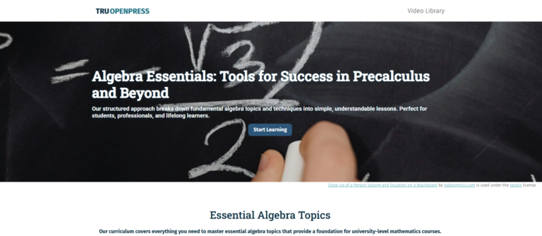 Algebra Essentials: Tools for Success in Precalculus and Beyond
